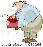 Man Holding A Gas Can