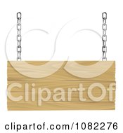 3d Suspended Wooden Sign With Silver Chains