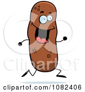 Clipart Running Turd Character Royalty Free Vector Illustration by Cory Thoman