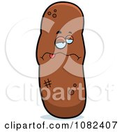 Clipart Sick Turd Character Royalty Free Vector Illustration by Cory Thoman