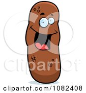 Clipart Smiling Turd Character Royalty Free Vector Illustration