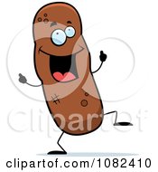 Clipart Dancing Turd Character Royalty Free Vector Illustration by Cory Thoman