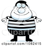Clipart Chubby Mime Royalty Free Vector Illustration