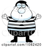 Poster, Art Print Of Chubby Mime Shrugging