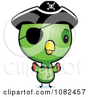 Clipart Cute Baby Parrot Pirate Royalty Free Vector Illustration