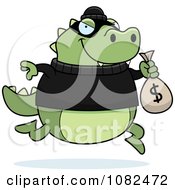 Poster, Art Print Of Lizard Robbing A Bank