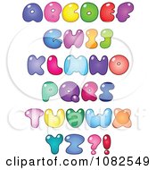 Colorful Fat Capital Bubble Letter
