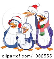 Poster, Art Print Of Penguins Singing Christmas Carols