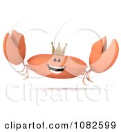 Clipart 3d King Crab Jumping Royalty Free CGI Illustration by Julos