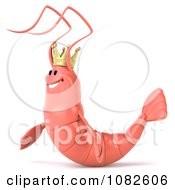 Clipart 3d King Shrimp 2 Royalty Free CGI Illustration by Julos