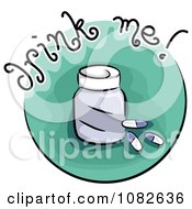 Clipart Drink Me Medicine Blog Icon Royalty Free Vector Illustration by BNP Design Studio