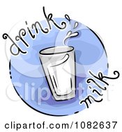 Clipart Drink Milk Nutrition Blog Icon Royalty Free Vector Illustration