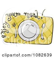 Poster, Art Print Of Enjoy Your Meal Nutrition Blog Icon