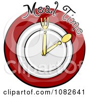 Poster, Art Print Of Meal Time Nutrition Clock Blog Icon