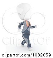 Clipart 3d Ivory Man Jogging Royalty Free CGI Illustration