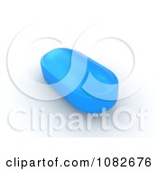 Clipart 3d Blue Pill Royalty Free CGI Illustration
