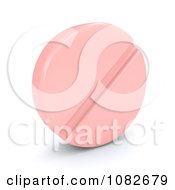 Clipart 3d Pink Pill Royalty Free CGI Illustration