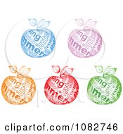 Poster, Art Print Of Colorful Sparkly Commerce Apples