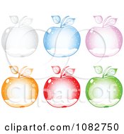 Poster, Art Print Of Colorful Snow Globe Apples