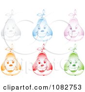 Poster, Art Print Of Colorful Happy Snow Globe Pears