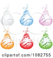 Poster, Art Print Of Colorful Sparkly Swirl Pears