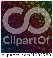 Clipart Colorful Background With Bubbles Royalty Free Vector Illustration