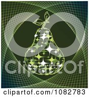 Poster, Art Print Of Green Sparkle Pear Background