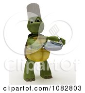 Poster, Art Print Of 3d Chef Tortoise Cooking