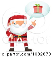 Poster, Art Print Of Santa Discussing A Gift