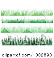 Clipart Long Grass Border Elements Royalty Free Vector Illustration