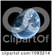 Poster, Art Print Of 3d Planet Earth Against Black Space