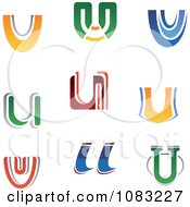 Clipart Letter U Logos Royalty Free Vector Illustration