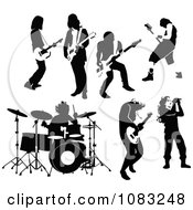 Poster, Art Print Of Black And White Rock And Roll Musicians