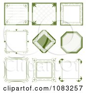 Poster, Art Print Of Green Vintage Frames