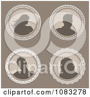 Clipart Brown People Avatars Royalty Free Vector Illustration