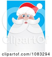 Poster, Art Print Of Santa Background With Beard Copyspace