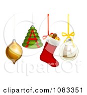 Poster, Art Print Of 3d Christmas Baubles And Ornaments Spelling Sale