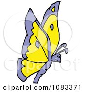 Poster, Art Print Of Purple And Orange Butterfly