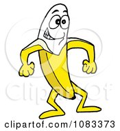 Clipart Strong Banana Royalty Free Vector Illustration by LaffToon