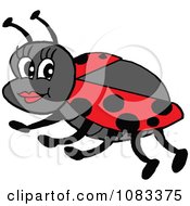 Clipart Pretty Ladybug Royalty Free Vector Illustration