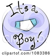 Poster, Art Print Of Its A Boy Baby Icon