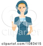 Poster, Art Print Of Female Surgeon Holding A Thumb Up