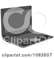 Poster, Art Print Of Open Gray Laptop