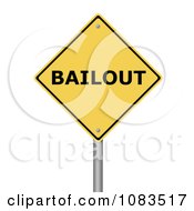 Poster, Art Print Of 3d Bailout Yellow Warning Sign