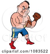 Poster, Art Print Of Strong Caucasian Male Boxer