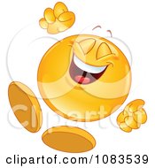 Poster, Art Print Of Happy Emoticon Jumping