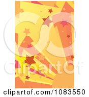 Poster, Art Print Of Background Of Orange And Pink Star Bursts