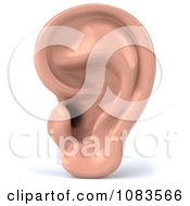 Clipart 3d Human Ear Royalty Free CGI Illustration