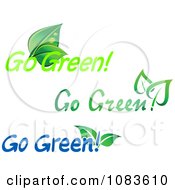 Clipart Go Green Icons Royalty Free Vector Illustration