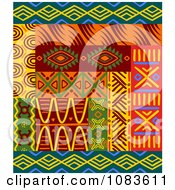 Poster, Art Print Of Tribal Design Element Borders 1
